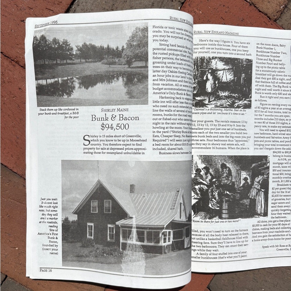 1995 Rural New England Magazine Homesteading Yankee Living History Newsletter - Picture 7 of 10